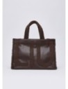 Tote bag grande con maxi logo Liu Jo – Testa di moro