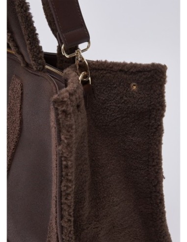Tote bag grande con maxi logo Liu Jo – Testa di moro - foto 6