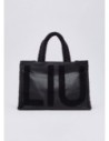 Tote bag grande con maxi logo Liu Jo – Nero