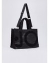 Tote bag grande con maxi logo Liu Jo – Nero