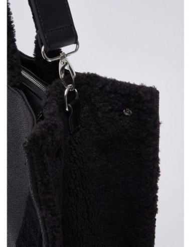 Tote bag grande con maxi logo Liu Jo – Nero - foto 5