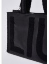Tote bag grande con maxi logo Liu Jo – Nero