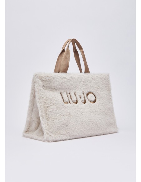 Tote bag grande in teddy Liu Jo – Burro - foto 3