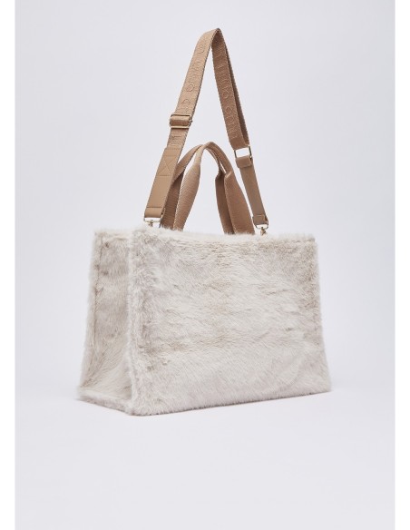 Tote bag grande in teddy Liu Jo – Burro - foto 4