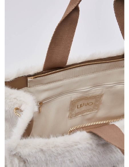 Tote bag grande in teddy Liu Jo – Burro - foto 7