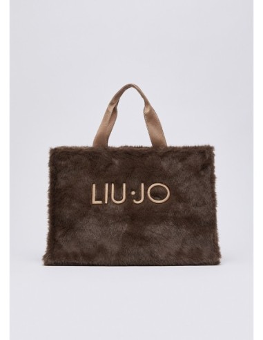 Tote bag grande in teddy Liu Jo – Testa di moro - foto 2