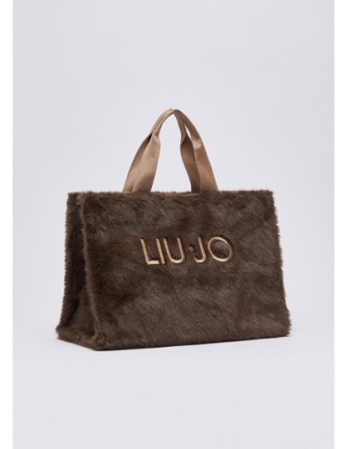 Tote bag grande in teddy Liu Jo – Testa di moro - foto 3
