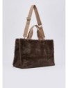 Tote bag grande in teddy Liu Jo – Testa di moro Tote bag grande in teddy Liu Jo – Testa di moro
