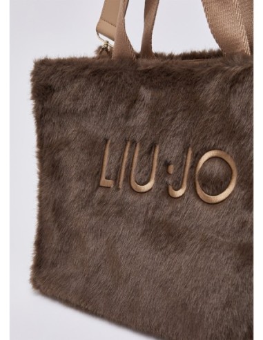 Tote bag grande in teddy Liu Jo – Testa di moro - foto 6