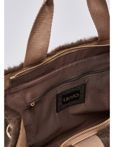 Tote bag grande in teddy Liu Jo – Testa di moro - foto 7