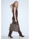Tote bag grande jacquard monogram Liu Jo – Testa di moro