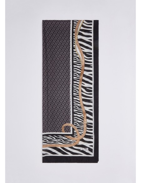 Stola animalier con stampa cinturini Liu Jo – Nero - foto 2
