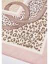 Stola animalier con stampa cinturini Liu Jo – Rosa cameo