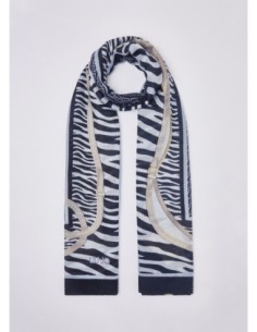 Stola animalier con stampa cinturini Liu Jo – Blu - foto 1