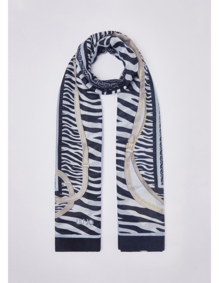 Stola animalier con stampa cinturini Liu Jo – Blu - foto 1