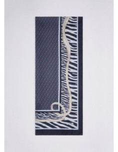 Stola animalier con stampa cinturini Liu Jo – Blu - foto 1 2
