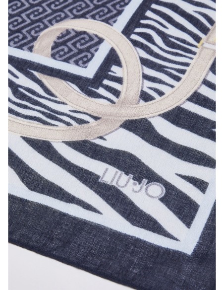 Stola animalier con stampa cinturini Liu Jo – Blu - foto 3