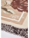 Stola con fiori e motivo animalier Liu Jo – Beige