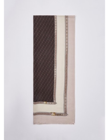 Stola monogram con fibbie decorative Liu Jo – Quarzo rosa - foto 3