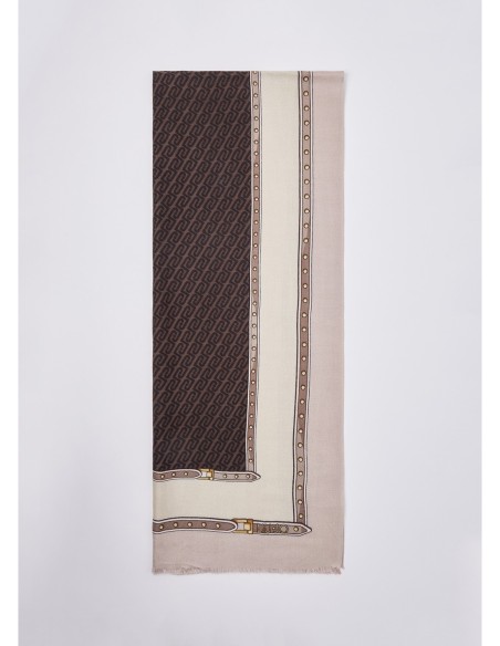 Stola monogram con fibbie decorative Liu Jo – Quarzo rosa - foto 3
