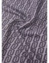 Stola monogram con fibbie decorative Liu Jo – Nero
