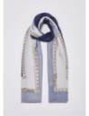 Stola monogram con fibbie decorative Liu Jo – Azzurro