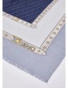 Stola monogram con fibbie decorative Liu Jo – Azzurro