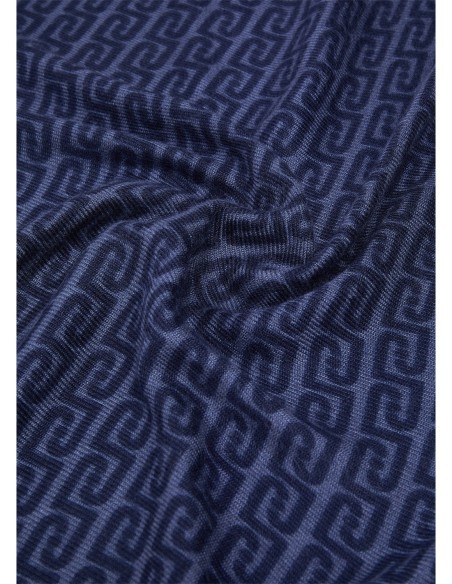 Stola monogram con fibbie decorative Liu Jo – Azzurro - foto 4