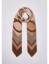 Foulard color block con logo Liu Jo – Cammello