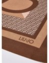 Foulard color block con logo Liu Jo – Cammello
