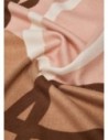 Foulard color block con logo Liu Jo – Cammello