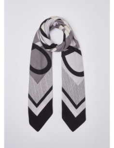 Foulard color block con logo Liu Jo – Nero - foto 1 2