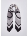 Foulard color block con logo Liu Jo – Nero