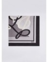 Foulard color block con logo Liu Jo – Nero