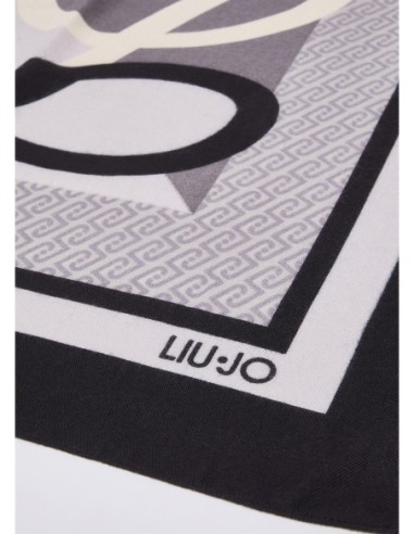 Foulard color block con logo Liu Jo – Nero - foto 4