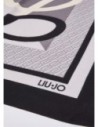 Foulard color block con logo Liu Jo – Nero