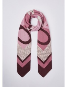 Foulard color block con logo Liu Jo – Melanzana - foto 1