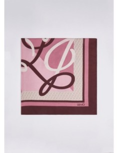 Foulard color block con logo Liu Jo – Melanzana - foto 1 2