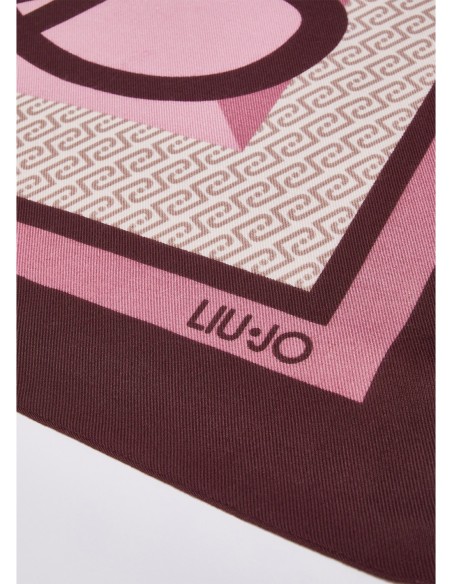 Foulard color block con logo Liu Jo – Melanzana - foto 3