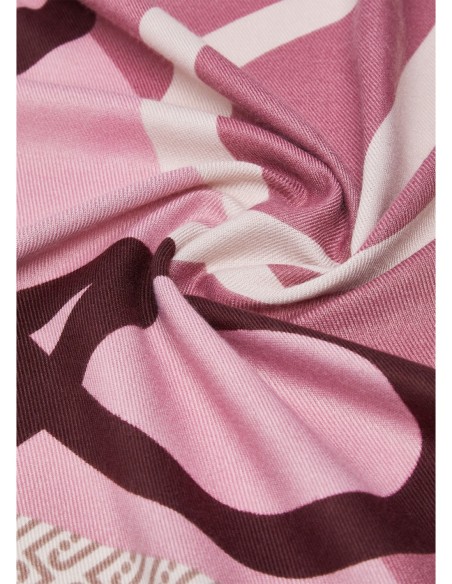 Foulard color block con logo Liu Jo – Melanzana - foto 4