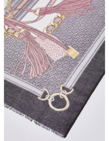 Stola con stampa metalware Liu Jo – Nero - foto 3