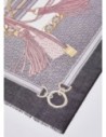 Stola con stampa metalware Liu Jo – Nero