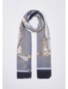 Stola con stampa metalware Liu Jo – Blu Stola con stampa metalware Liu Jo – Blu
