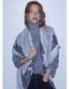 Foulard leopardato con pizzo Liu Jo – Azzurro