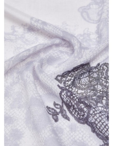 Foulard leopardato con pizzo Liu Jo – Azzurro - foto 5