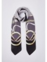 Foulard grande con stampa metalware Liu Jo – Nero