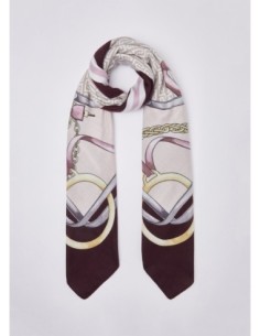 Foulard grande con stampa metalware Liu Jo – Melanzana - foto 1