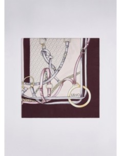 Foulard grande con stampa metalware Liu Jo – Melanzana - foto 1 2