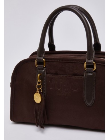 Bauletto piccolo con logo Liu Jo – Marrone scuro - foto 4