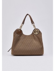 Borsa satchel media jacquard monogram Liu Jo – Beige - foto 1 2